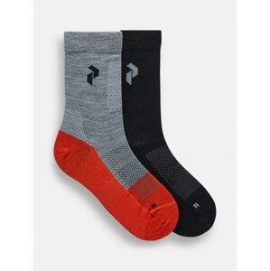 Ponožky peak performance hiking sock 2-pack černá 42/45