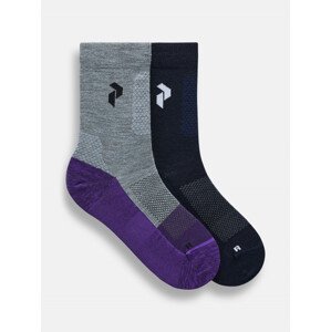 Ponožky peak performance hiking sock 2-pack modrá 42/45
