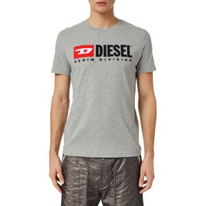 Tričko diesel t-diegor-div t-shirt šedá xxxl