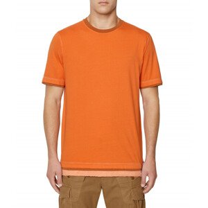 Tričko diesel t-juster t-shirt oranžová m