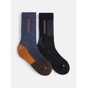Ponožky 2-pack peak performance hiking sock 2-pack černá 39/42