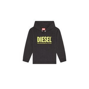 Mikina diesel sdivision-logox over sweat-shirt černá 10y