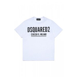 Tričko dsquared2 relax t-shirt bílá 4y