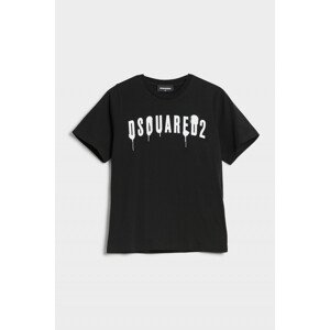 Tričko dsquared2 slouch fit t-shirt černá 4y