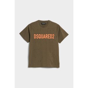 Tričko dsquared2 slouch fit t-shirt zelená 12y