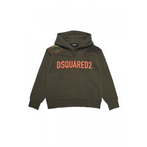 Mikina dsquared2 slouch fit sweat-shirt zelená 16y