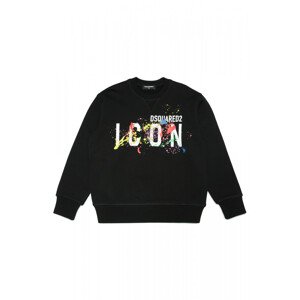 Mikina dsquared2 cool fit-icon sweat-shirt černá 4y