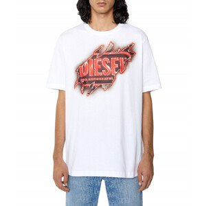 Tričko diesel t-just-e43 t-shirt bílá xxs