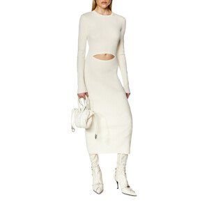 Šaty diesel m-pelagos dress bílá xs