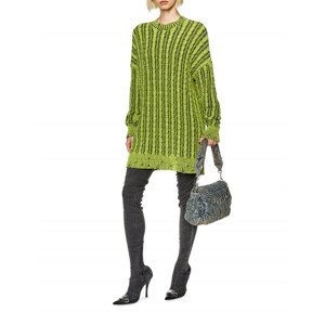 Šaty diesel m-pantesse knitwear zelená s