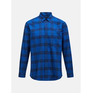Košile peak performance m moment flannel shirt modrá s