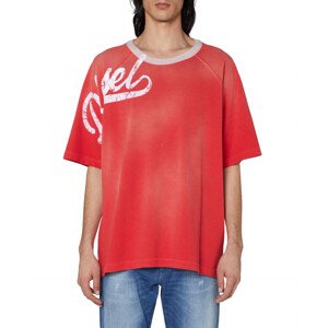 Tričko diesel t-roxt-slits t-shirt červená m