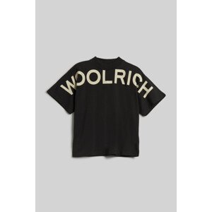 Tričko woolrich trail logo t-shirt černá xxs