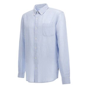 Košile woolrich botton down linen shirt modrá l