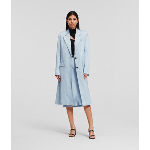 Kabát karl lagerfeld soft tailored coat modrá 40
