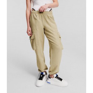 Kalhoty karl lagerfeld jeans klj utility cargo pant hnědá xs