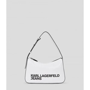 Kabelka karl lagerfeld jeans essential logo baguette bílá none