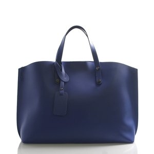 Dámská kožená kabelka do ruky Desideria modrá