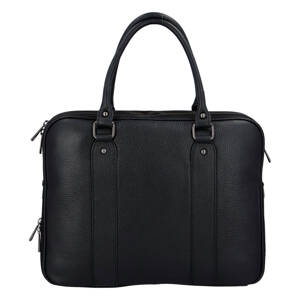 Praktická dámská kožená business taška Sandra Deas, černá