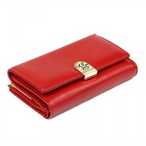 Stylová dámská kožená peněženka Nora, červená