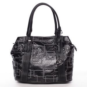 Luxusní dámská kabelka přes rameno Demetria, černá