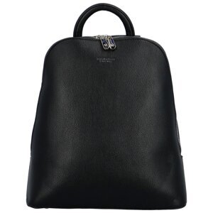 Minimalistická koženková kabelka/batoh Larissa, černá