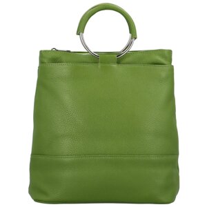 Elegantní dámský kožený batoh Blanca, zelená
