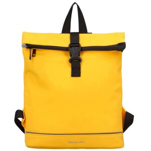 Trendy dámský pogumovaný batoh Andree,  žlutá
