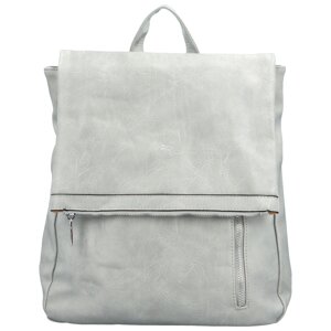 Stylový dámský koženkový kabelko-batůžek Florence, šedý