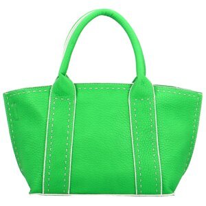 Stylová dámská koženková kabelka do ruky Scarleta, zářivě zelená