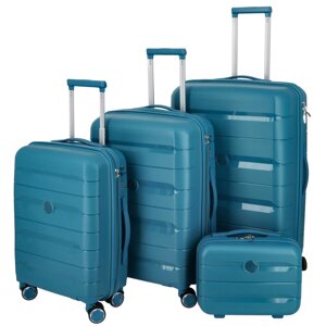 Cestovní plastový kufr Hesol SADA, tyrkysová