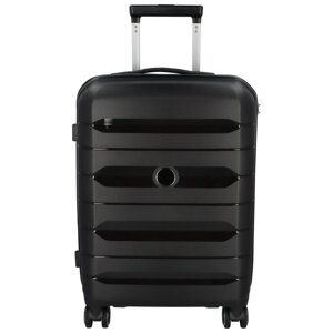 Cestovní plastový kufr Hesol velikost S, černá