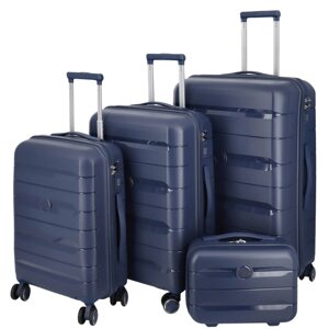 Cestovní plastový kufr Hesol SADA, tmavě modrá