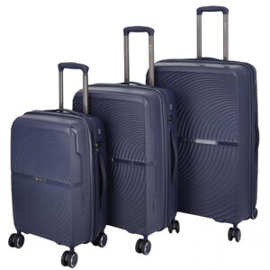 Cestovní plastový kufr Darex SADA, tmavě modrá