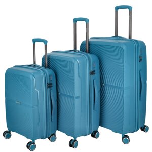 Cestovní plastový kufr Darex SADA, tyrkysová