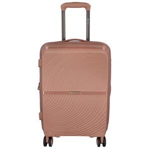 Cestovní plastový kufr Darex velikosti S, starorůžový