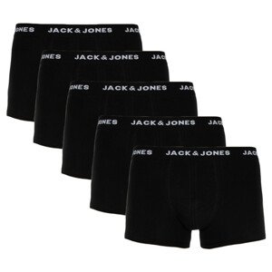 5PACK pánské boxerky Jack and Jones černé (12142342) M