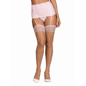 Dámské punčochy Obsessive béžové (Girlly stockings) XXL