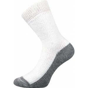 Teplé ponožky Boma bílé (Sleep-white) S