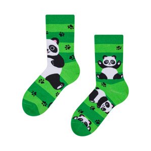 Veselé dětské ponožky Dedoles Pandy a pásky (D-K-SC-RS-C-C-249) 23/26