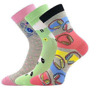3PACK dětské ponožky Boma vícebarevné (057-21-43XIII-mix-D) 20/24