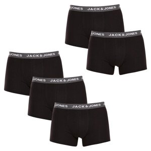 5PACK pánské boxerky Jack and Jones černé (12142342) XL