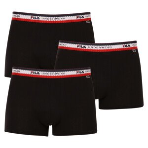 3PACK pánské boxerky Fila černé (FU5059/3-200) L