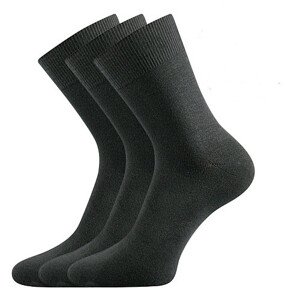 3PACK ponožky Lonka bambusové tmavě šedé (Badon-a) L