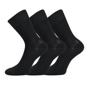 3PACK ponožky Lonka bambusové černé (Deli) M
