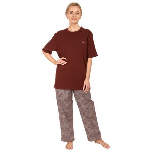 Dámské pyžamo Calvin Klein hnědé (QS6976E-CD1) XS