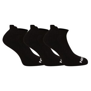 3PACK ponožky Nedeto nízké černé (3NDTPN001-brand) M