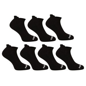 7PACK ponožky Nedeto nízké černé (7NDTPN001-brand) S