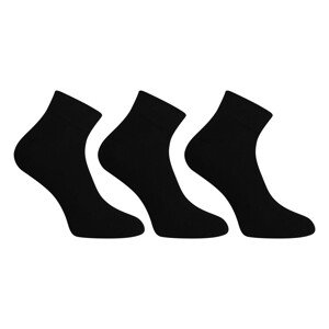 3PACK ponožky Nedeto kotníkové černé (3NDTPK1001) L