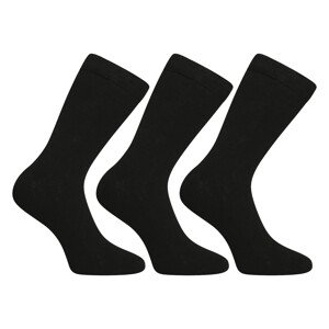 3PACK ponožky Nedeto vysoké černé (3NDTP1001) L